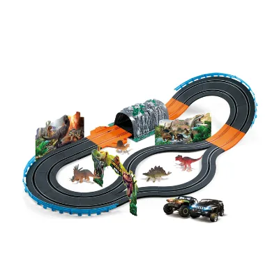 1:43 Dinosaur Track Toy Chasing Cars *2 Powered by AA Battery (Not Included)