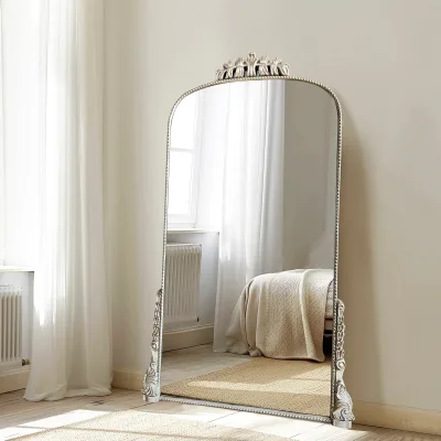 Bedroom Dressing Mirror Designs Arch Home Body Vintage Mirrors Decor Wall Antique Wooden Frame Mirror