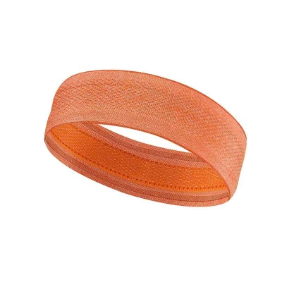 Hot Sale Custom Logo Sports High Elastic Unisex Sweat Hair Band with Silicone Non-Slip Strip Wide Headband