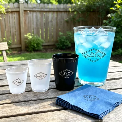 Personalized Pp Plastic Cups Custom Logo 12oz 20oz 500ml Reusable Drinkware 90mm Diameter With Lids for Sports Events Weddings