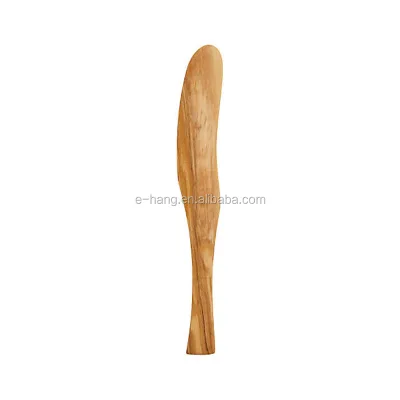 OEM Spreader Butter Knife Wood High Quality Natural Mini Organic Bamboo Wooden Butter Cream Spreader Knife for Dinner