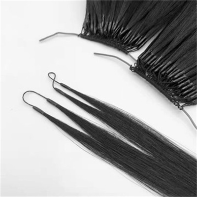 Wholesale Popular Hair Extension for Braids Pre Bonded Hair Extension with Cotton Thread Chinese Hair