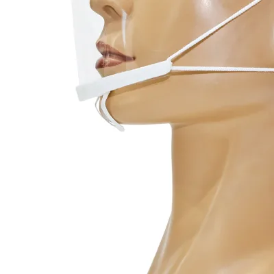 Premium Anti-Fog Spittle-Proof Mouth Shield for Food Service Hospitality Staff Use