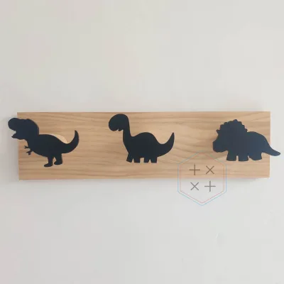 Wooden Wall Coat Hanger Kids Self for Home Organizer