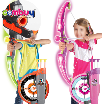 Kids Sport Game Lighting Cross Target Shooting Arrow Archery Bow Toy