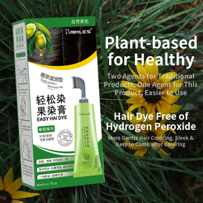 Factory Best Professional Hair Dyes Salon Use Cool Black Tea Brown Hair Color Gel Organic Hair Dye Manufacturer