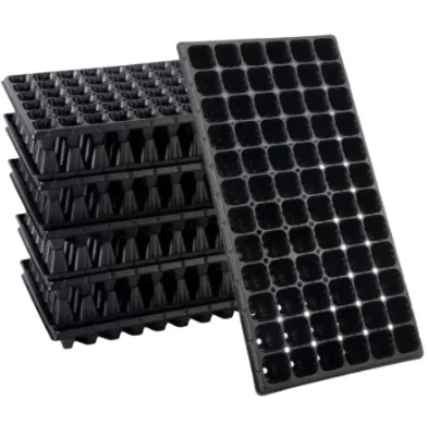 200 Cells Black Blister Celery / Cabbage / Flower Seed Starting Trays