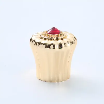 Custom Luxury Crown Shaped Perfume Bottle with Zinc Alloy Lid for Personal Care