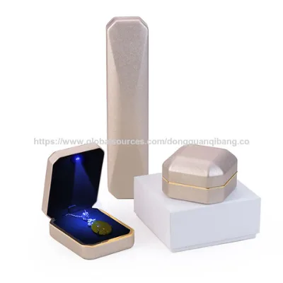 Luxury Romantic Led light Jewelry packaging box Diamond Ring Pendant Necklace box