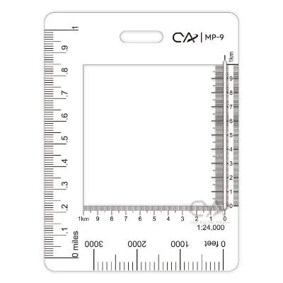 Map Reading Slot Tool  1: 24000  Wholesale Map Protractor Ruler UTM Coordinate Scale Protractor