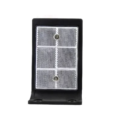 Double Side Reflective Road Delineator Marker Black Base Rectangular Guardrail Reflector for Highway Guardrail Installation