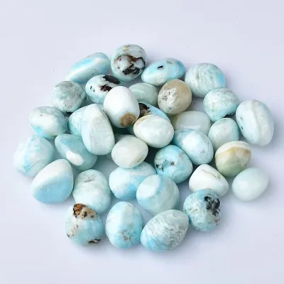 Wholesale  Natural  Larimar Crystal  Tumbled Stone