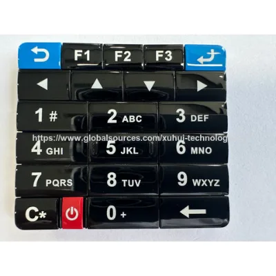 China Plastic and silicone rubber membrane switches, plastic silicone rubber keypad, keyboards, keys buttons