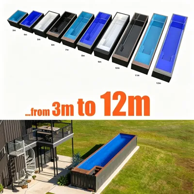 Shipping 20ft Tiny Home Container Pools South Africa House Sale Container-pools 20ft 40ft Container Swimming Pool for Sale