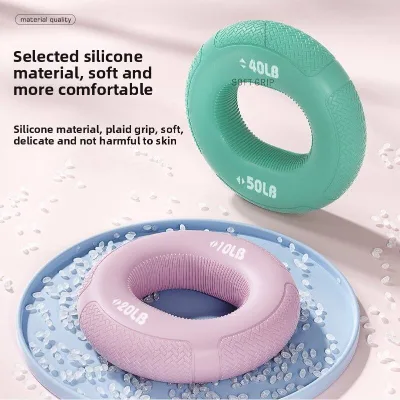 Silicone Finger Strengthener Grip Training Device-Portable Gym Exercise Wrist Finger Strength Enhancer Comfortable