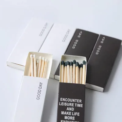 Custom High-Quality Colored Safety Matchboxes with 4.8cm Cardboard Matchsticks (Book-Type Matchboxes)