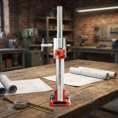 Angle Adjustment Vacuum Core Drill Stand 162mm Max Drilling Diameter Diamond Drilling Rig for Concrete Wall Drilling