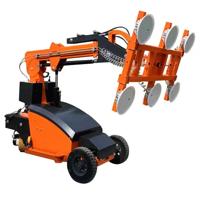 300-800kg CE Approved Robert Vacuum Lifter Car for Similar Stone Plywood Panel Glass Installation