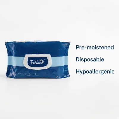 Faduo Factory Supplier OEM&ODM Large Size Aloe Vera Fragrance Alcohol-free Non-woven 12.5*7.5in Bathing Disposable Washcloths