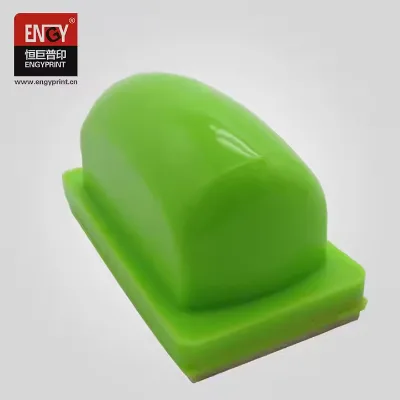 Green Color Anti-static Silicone Pad Glossy Surface for Pad Printing Machine