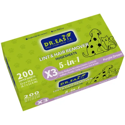 Dryer Sheets for Removing Static Cling Appropriate for Use with Apparel Detergent