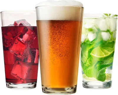 High-quality Classic Pint Craft Beer Glasses Custom logo Glass Cup Beer Mug  Drinking Glasses Custom Beer Glass for Bar