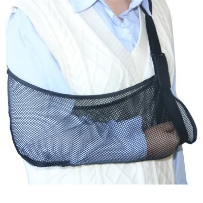 Lightweight Low Price Medical Arm Sling for Stroke Broken Arm Sling Support Comfortable Medical Black Sling for Shoulder Injury