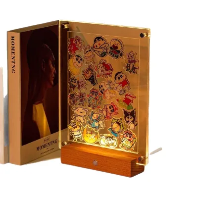 Anime-themed Acrylic Double-Sided Multi-Size (10x7.6cm 15.2x10.2cm) Display Case for Bead Games Puzzles DIY Transparent