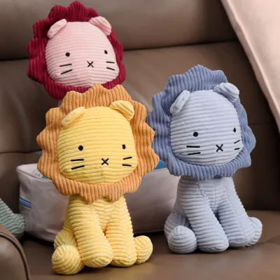 Elephant Corduroy Striped Animals Plush Toy Creative Home Decoration Children's Comfort Doll Polyester Birthday
