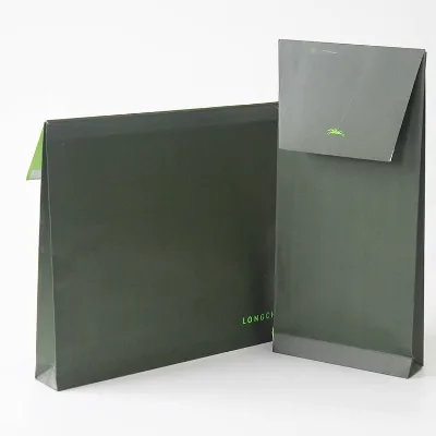 Black Recycled Mini Paper Folding Square Folders Custom Kraft Paper Sponge Liner UV Coating Matt Lamination Embossing for