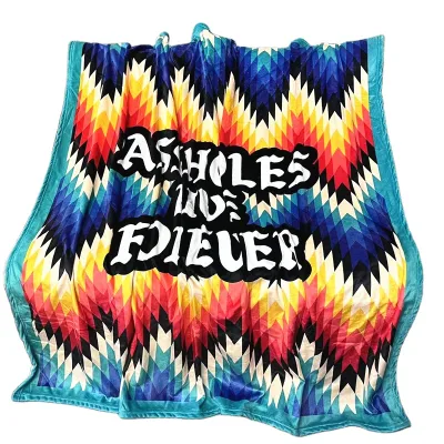 OEM Custom Soft Micro Fleece Knitted Coral Fleece Blankets Home Hospital Airplane Design with Digital Sublimation Print Logo