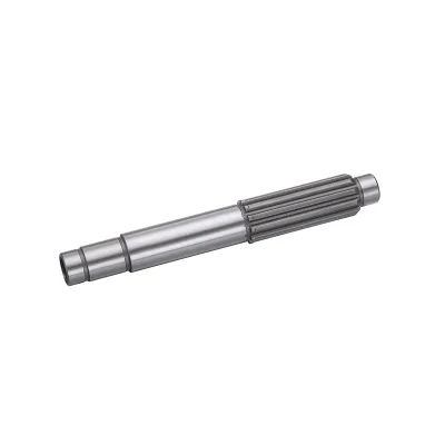 Customized Precision Metal Steel 22T 25Mm Large Gear Spline Drive Shaft for Agricultural Truck Rotavators Machinery Equipment