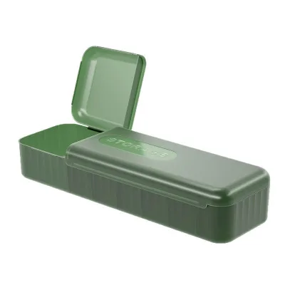 GREENSIDE Plastic Data Cable Storage Box Kitchen Wall Mounted Portable Vintage Organizer for Mobile Phone Charger Remote Control