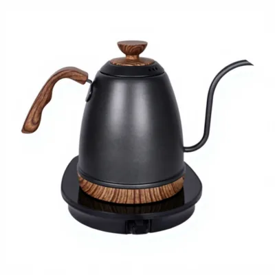 220v 1000ml Electric Pour Coffee Kettle 304 Stainless Steel Gooseneck Thin Spout White Smart Portable Keep Warm Feature