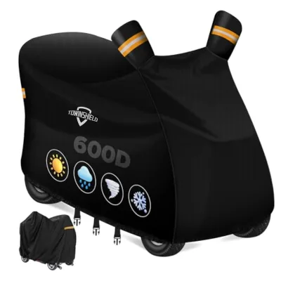 Electric Mobility Scooter Outdoor Protection Waterproof Rain Cover for for 3/4 Wheels Electric Powered Scooter