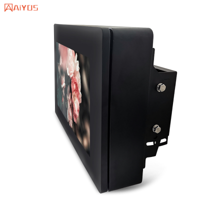 Commercial 32'' Touch Screen Digital Menu Board Android OS Split Screen 2500 Nits Outdoor Advertising