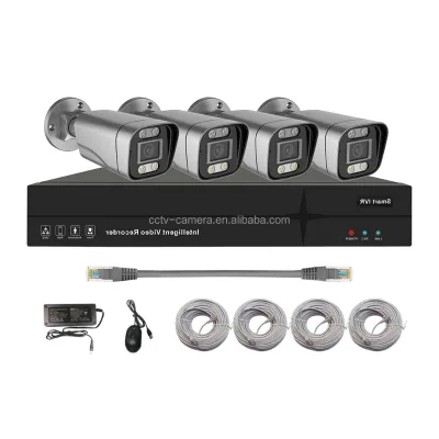 Support 2TB 4TB 6TB 8TB 10TB 12TB 16TB Hard Driver HDD Record 4CH PoE NVR Camera Surveillance Kit