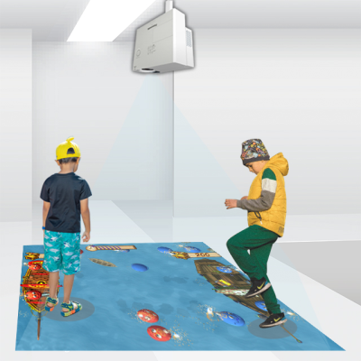 Hot Sale 3d Interactive Floor Projection Recreational Floor Games, Funny Interactive Floor Games