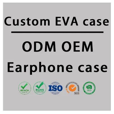 Custom EVA Protective Headphone Case for Sony Airpods Travel Carrying Headset Box Hard Shell Earphone Zipper Bag Headset Case