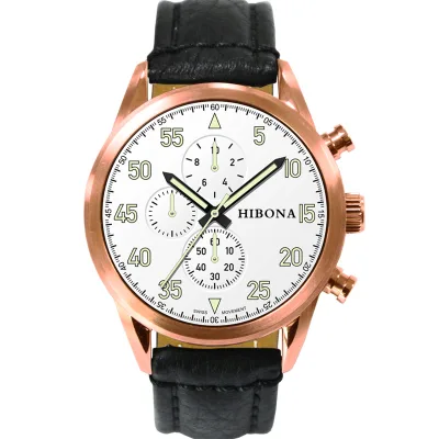 Mens Automatic Watches Chronograph Stainless Steel Case Eta 7750 Watch