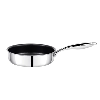 New Arrival G8 Ceramic Hybrid Frying Pan Micro-Dot Honeycomb Cookware Triply Stainless Steel Non Stick Pan