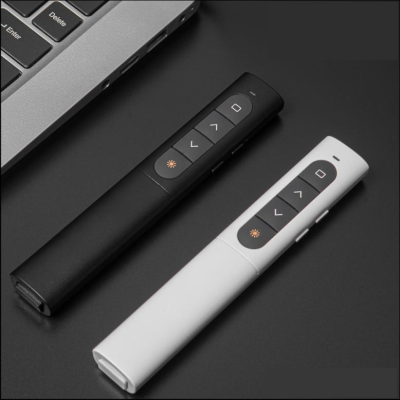 Hot Sale Manufacturer Laser Pointer Red, USB Laser Pointer Presentation Clicker for Powerpoint (Black or White)