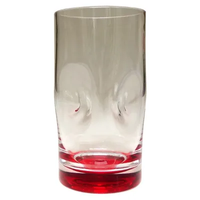 Acrylic Colored Bottom Highball Drinking Glass