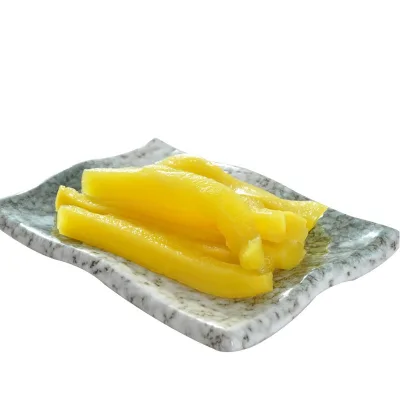 OEM&ODM Sliced Takuan Radish for Sushi Dye-Free Turmeric Supermarket Retail Supply BRC Certified Export