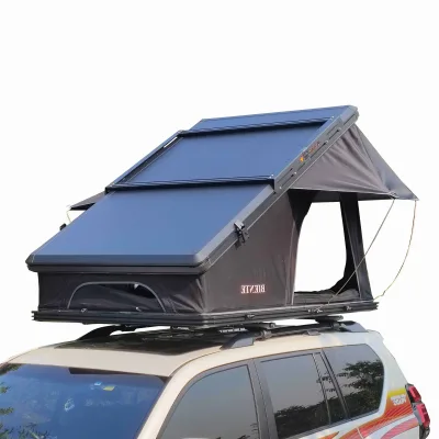 OEM Outdoor 3-4 Person Waterproof Four-season Double Layer Camouflage Rooftop Tent Ladder SUV/Truck Camping Hard Shell Roof Tent