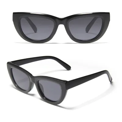Hot Selling Small Frame Fashion Cat Eye Sunglasses Sharp Retro Cat Eye UV400 High Quality Vintage Designer Sunglasses Wholesale