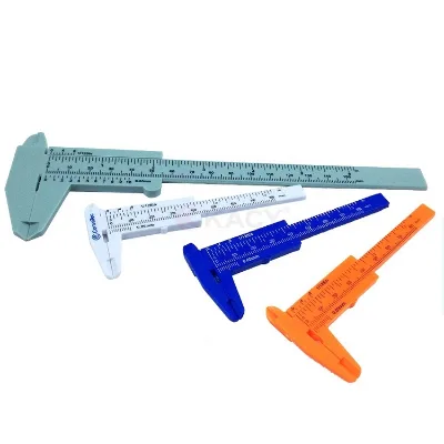 China Supplier Customized logo Wholesale 80mm/150mm Plastic Vernier Caliper Slide Caliper in Stock