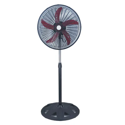 Ivory Coast OX Plastic Type 18 Inch 450 mm Garage Household Pedestal Floor Stand Fan with Plastic Grill and Round Base