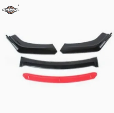 Car modification rear bumper spoiler 92CM3D bright carbon fiber 6-wing shark fin chassis spoiler rear lip
