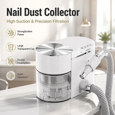 30000RPM Quiet 2-in-1 Nail Vacuum Drill OEM, All-in-One Machine Equipped with HEPA Filter ABS Stainless Steel